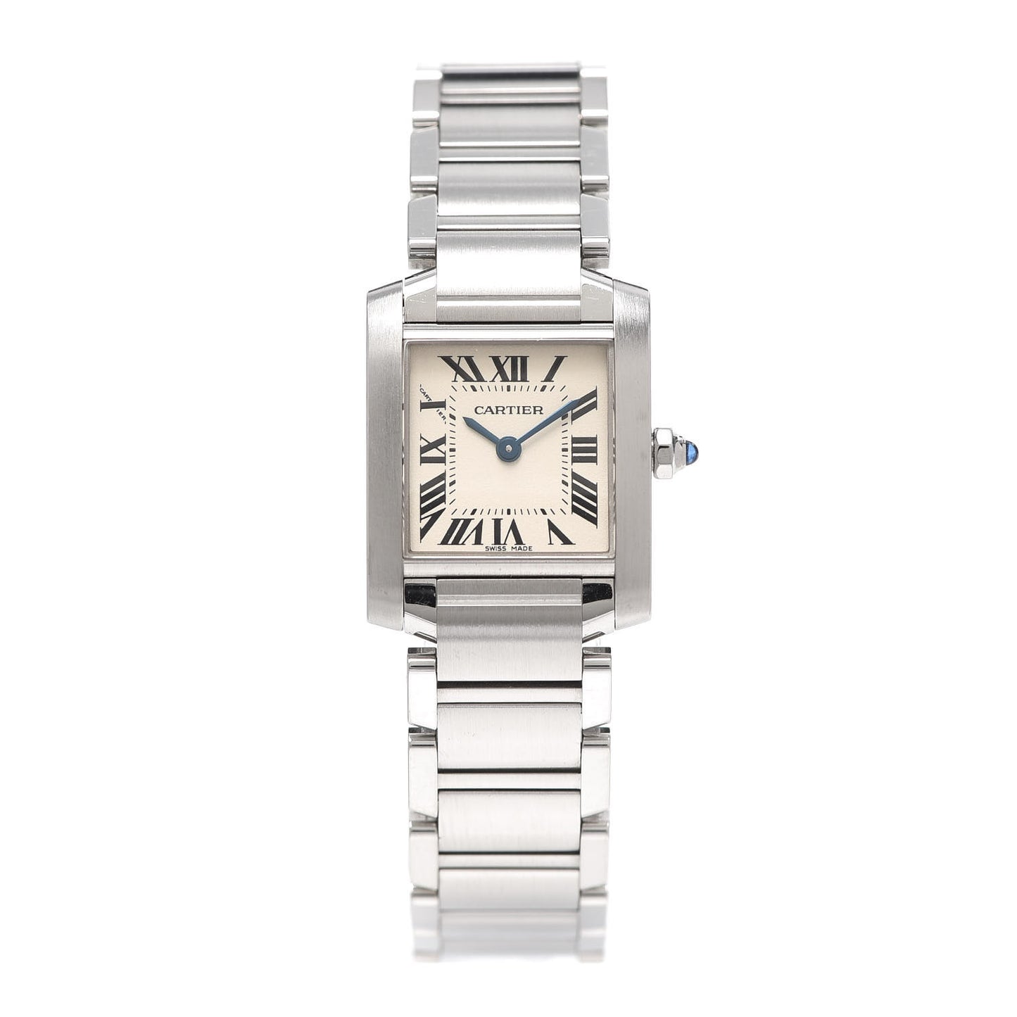 Stainless Steel 20mm Tank Francaise Quartz Watch