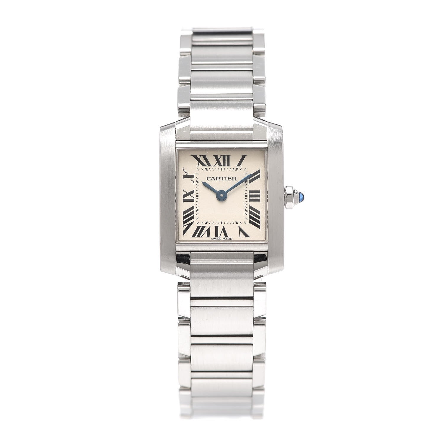 Cartier Stainless Steel 20mm Tank Francaise Quartz Watch 1 of 6