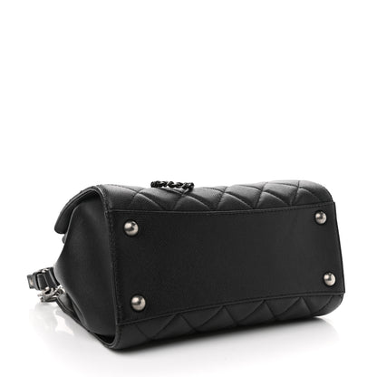 Chanel Caviar Quilted Small CC Bucket Bag Black 3 of 10