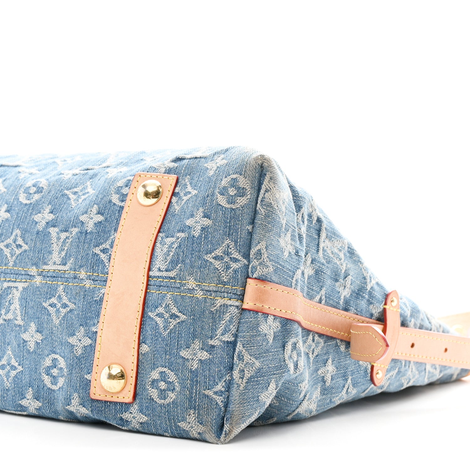 Louis Vuitton Monogram Denim CarryAll MM Blue 11 of 11
