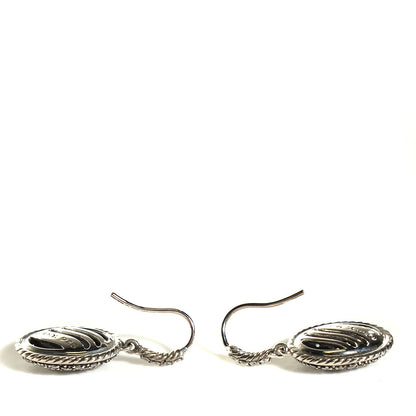 David Yurman Sterling Silver Diamond Midnight Melange Drop Earrings 3 of 5