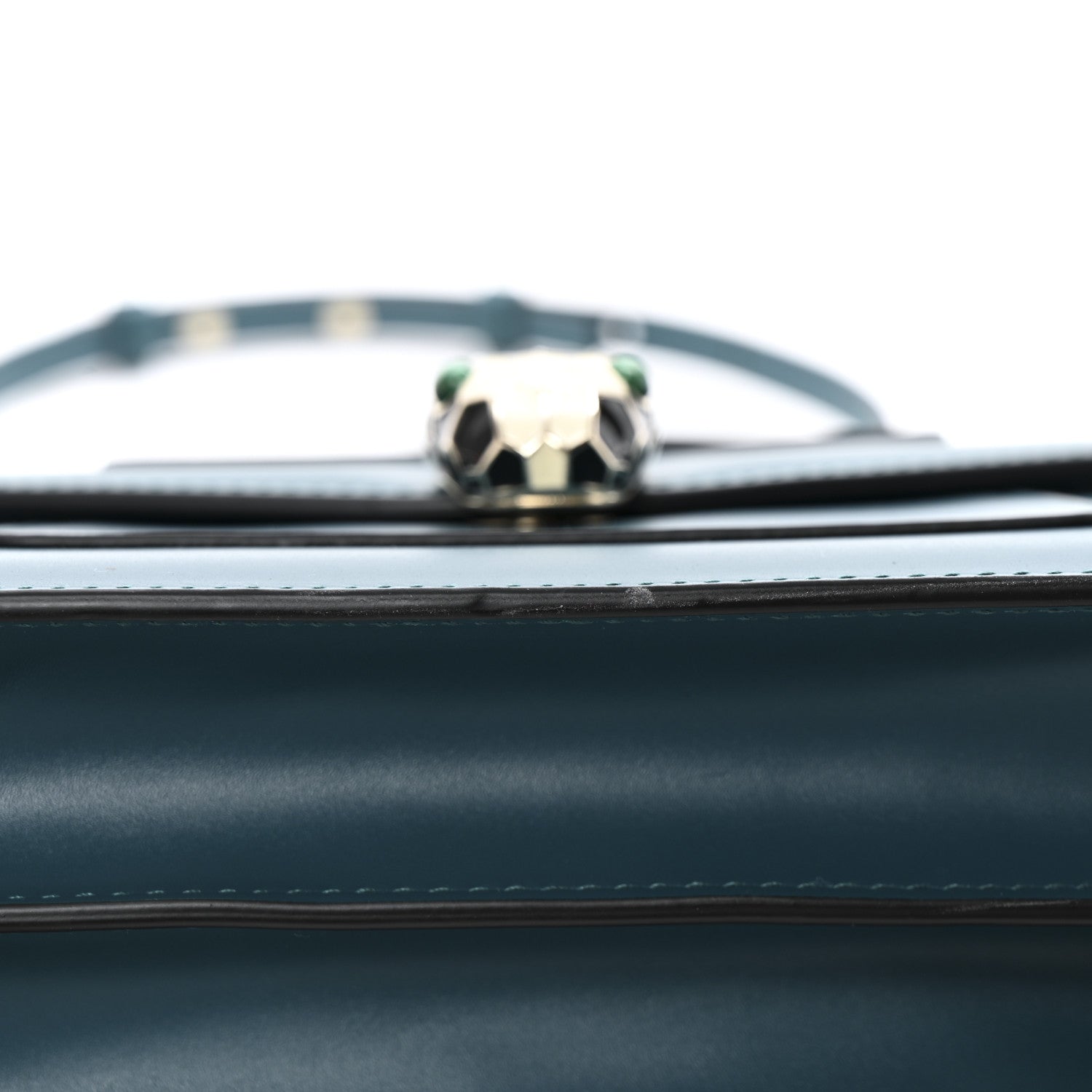 Bulgari Calfskin Serpenti Forever Top Handle Emerald Green 11 of 11