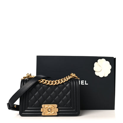 Chanel Calfskin Quilted Small Boy Flap Black 11 of 11
