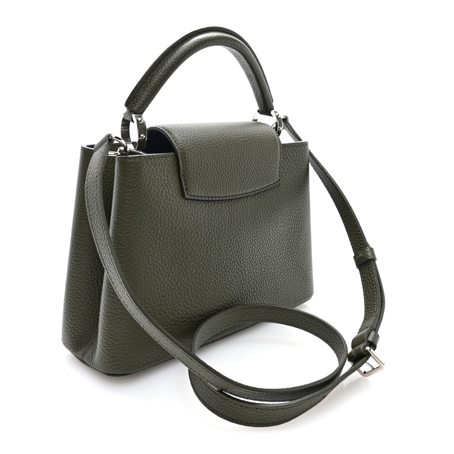 Louis Vuitton Taurillon Capucines BB Khaki 3 of 9