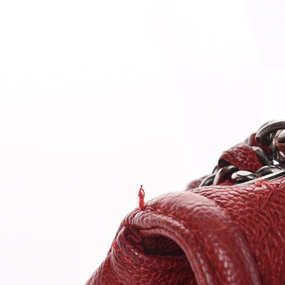 Chanel Caviar Stitched Small Flap Red 9 of 11