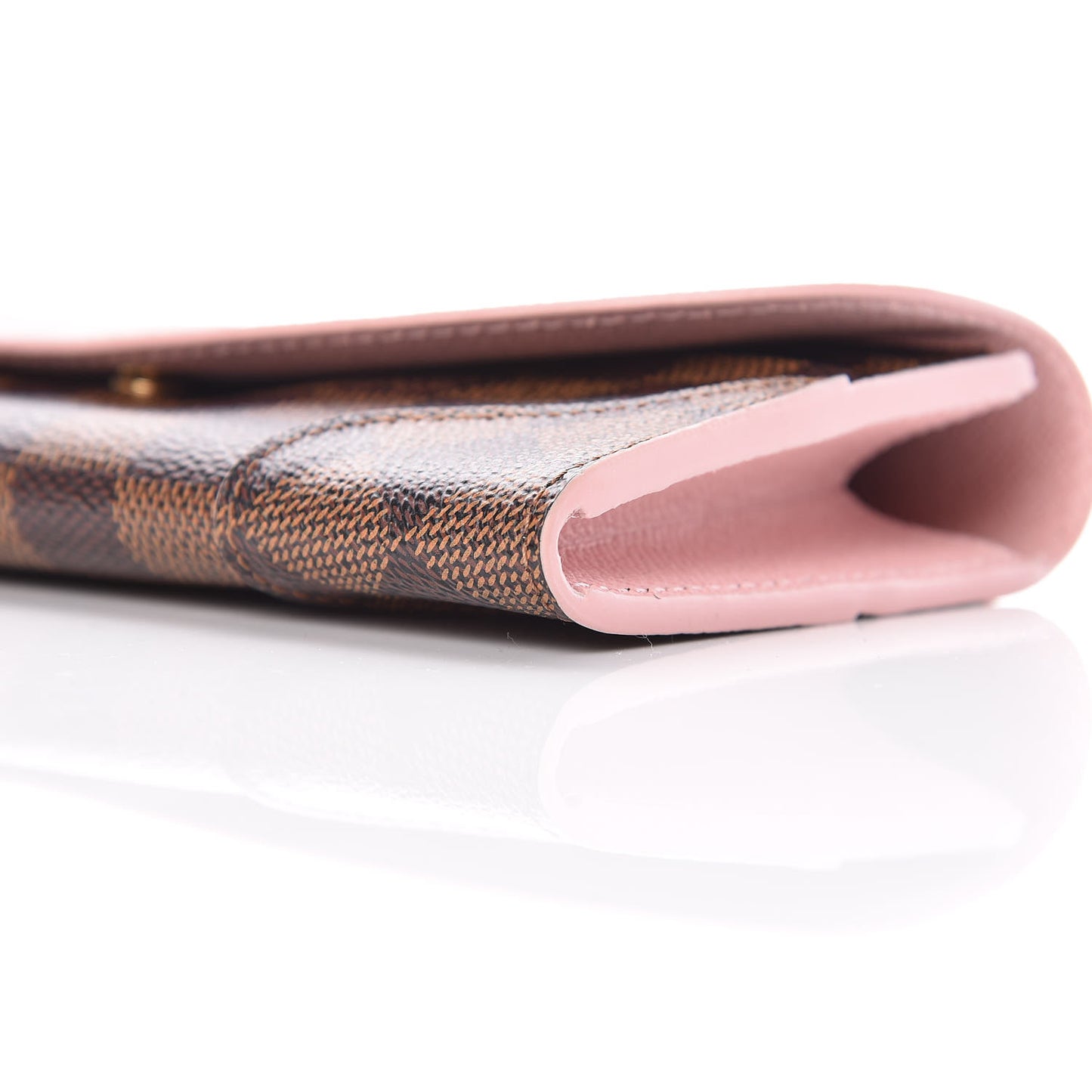 Damier Ebene Caissa Wallet Rose Ballerine