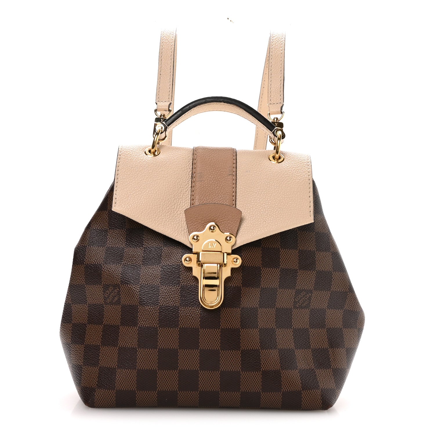 Louis Vuitton Damier Ebene Clapton Backpack Creme 1 of 9