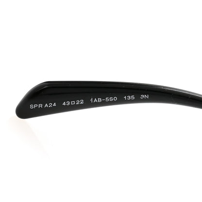 Prada Acetate Rimless Sunglasses SPR A24 Black 6 of 8