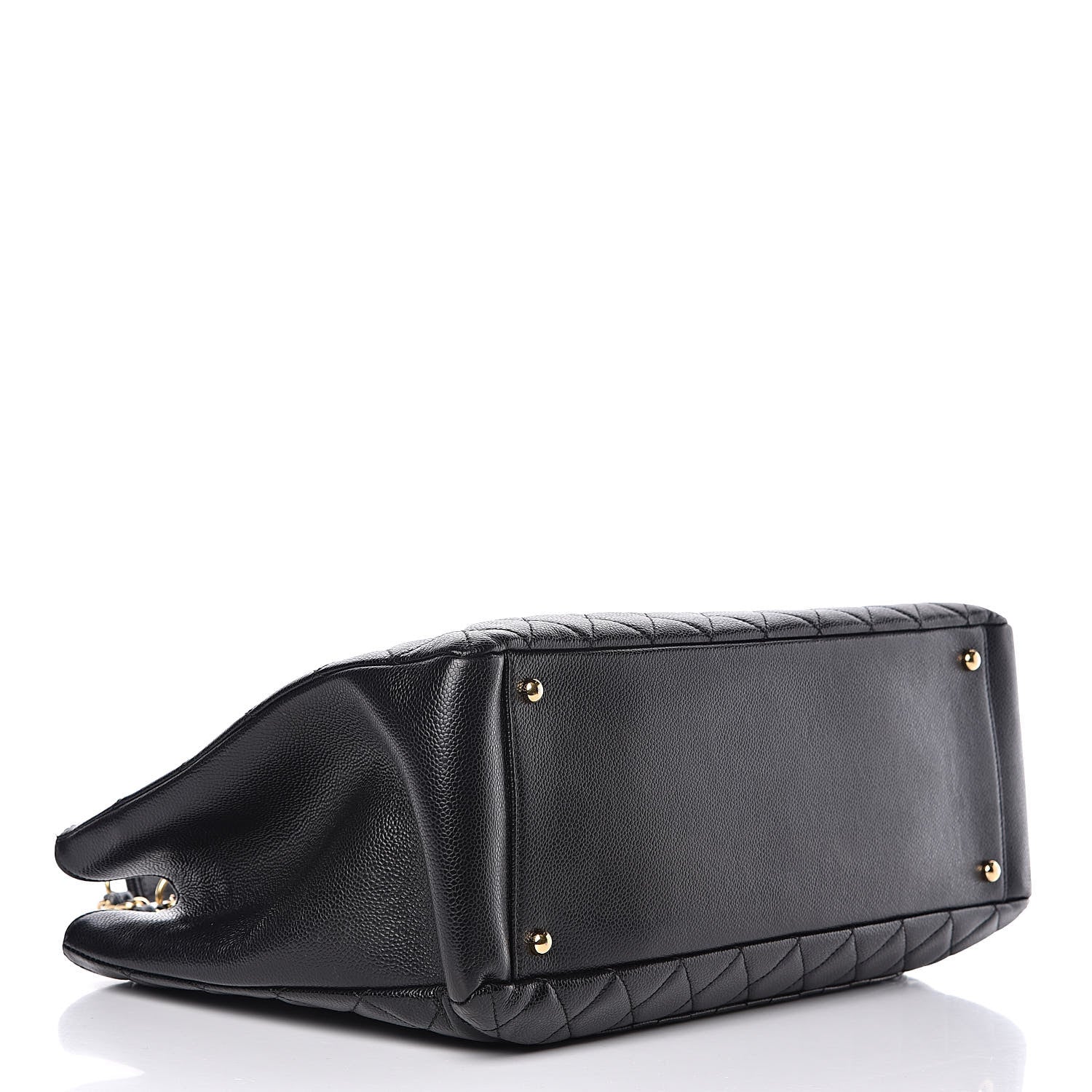 Chanel Caviar Quilted XL Grand Shopping Tote GST Black 4 of 11