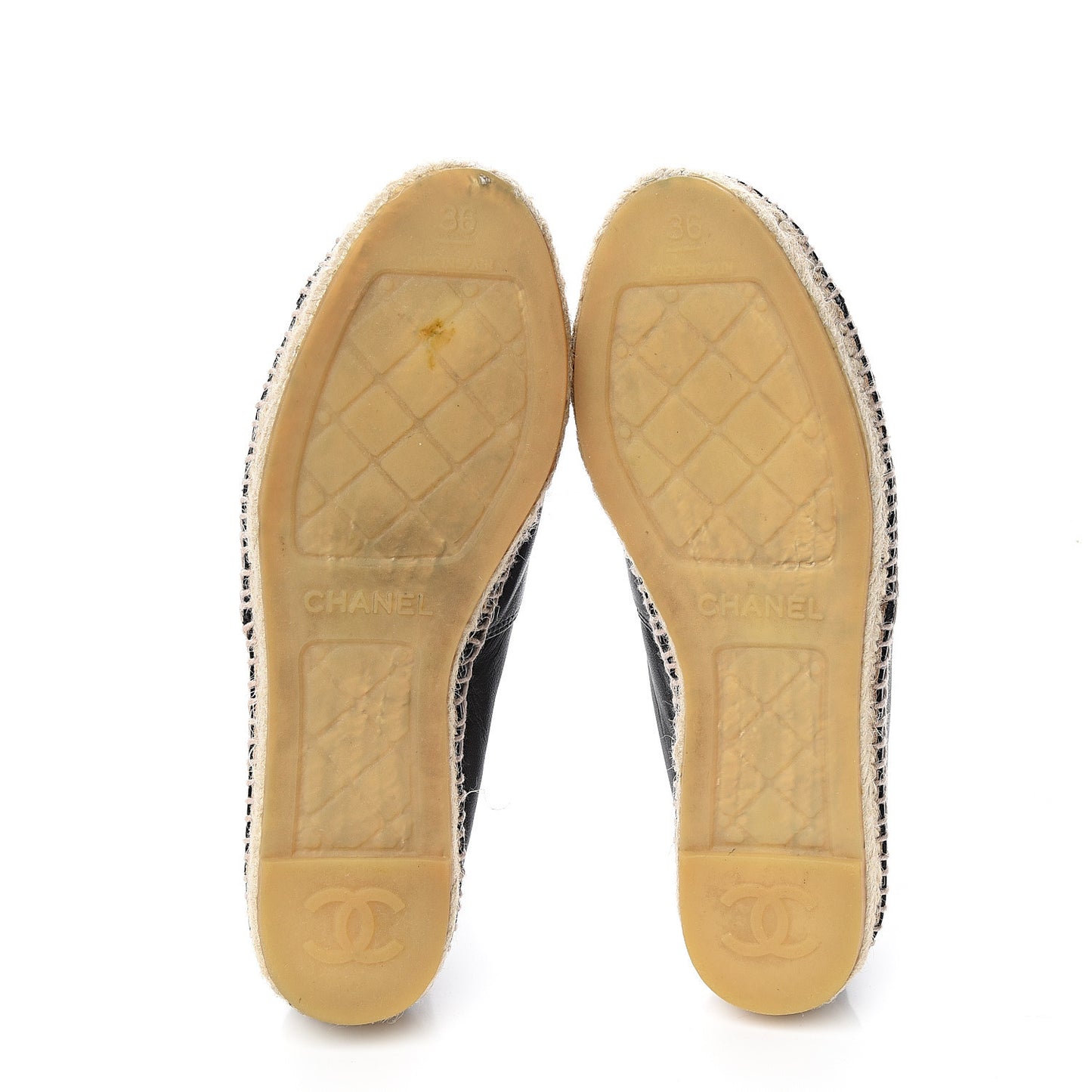 Lambskin CC Espadrilles 36 Black