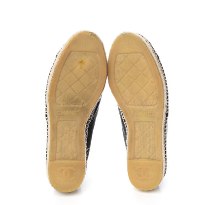 Chanel Lambskin CC Espadrilles 36 Black 5 of 8
