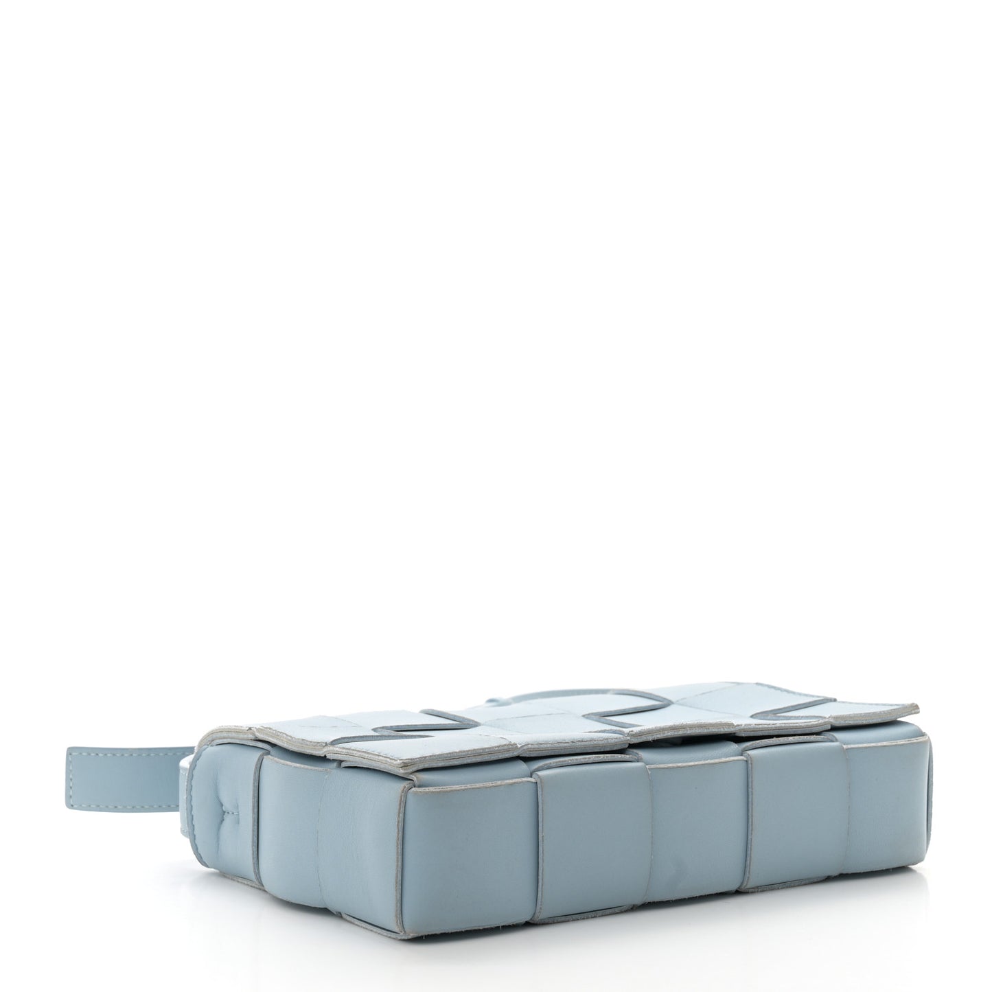 Nappa Maxi Intreccio Cassette Bag Pale Blue