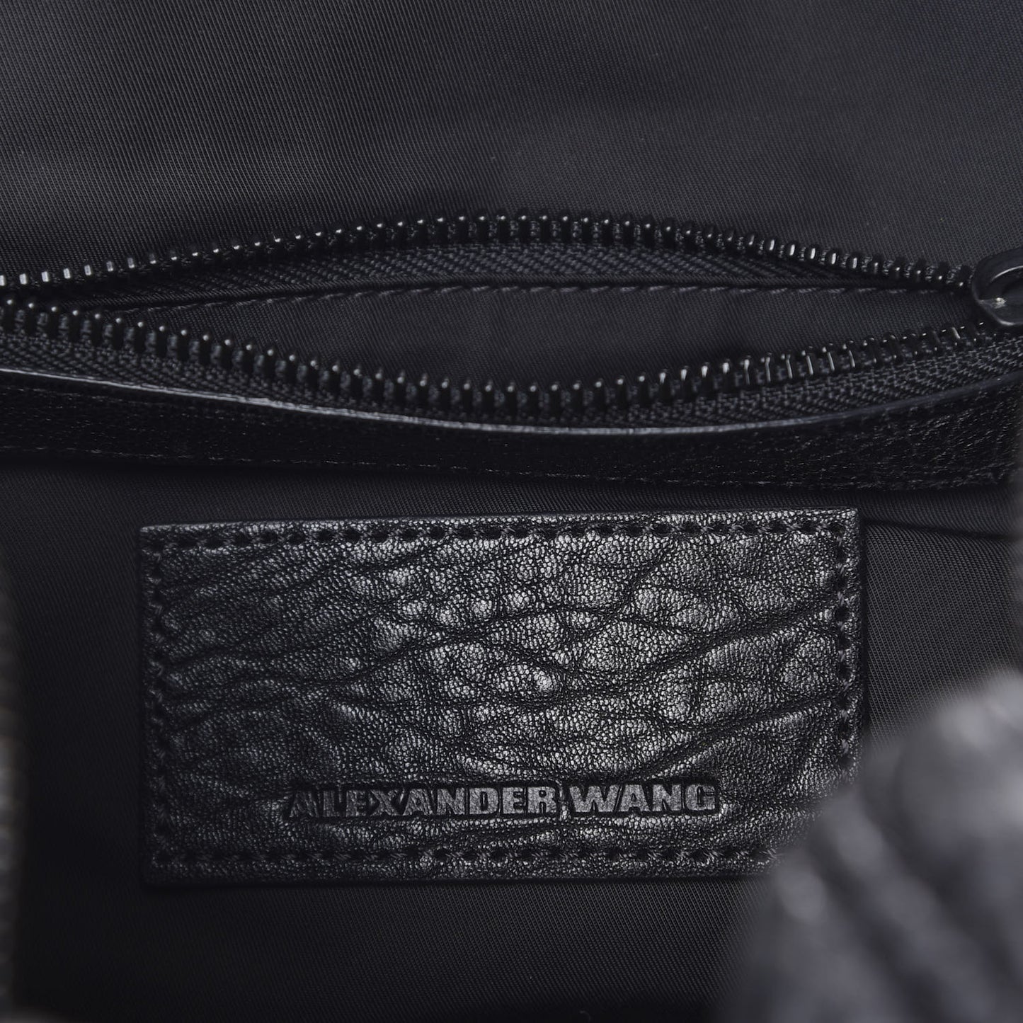 Pebbled Lambskin Rockie Black Matte Black Hardware