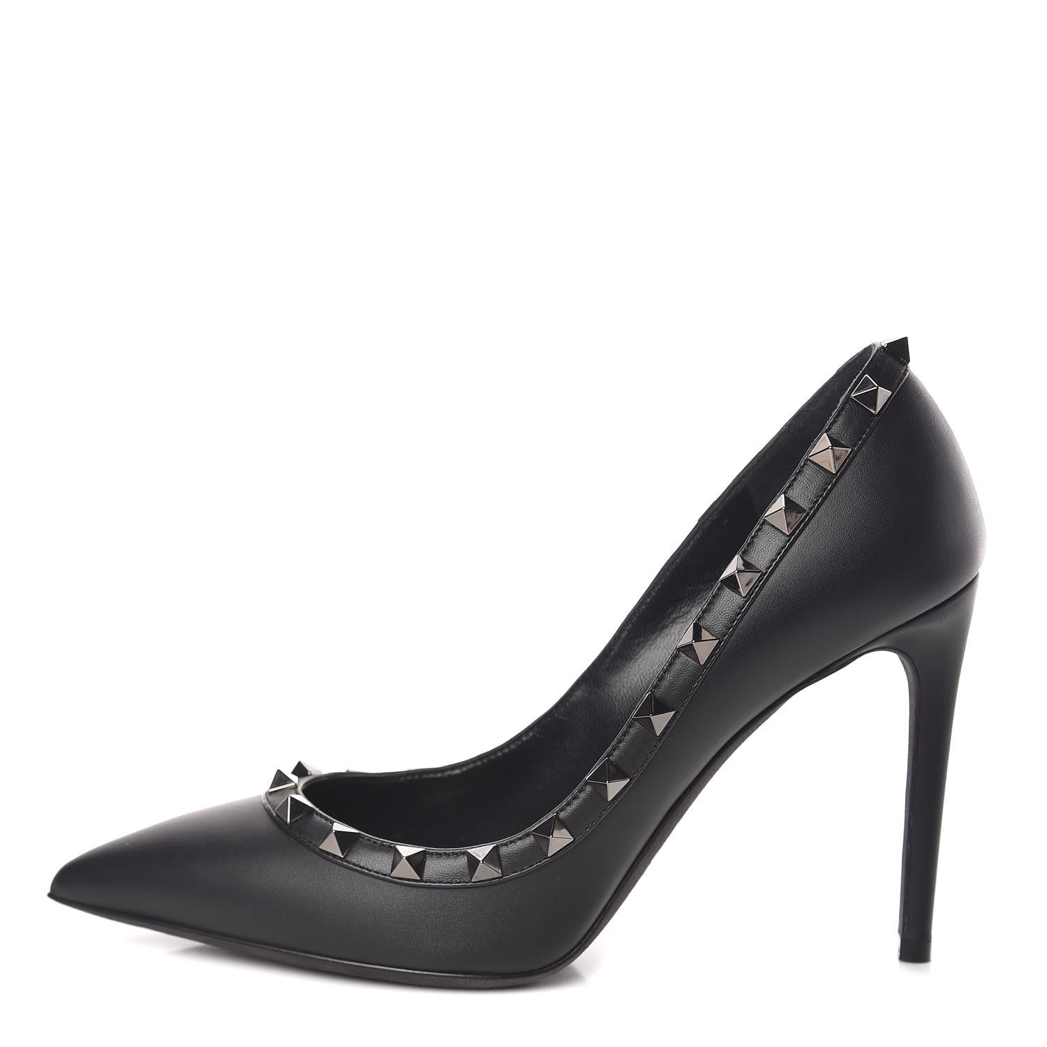 Valentino Garavani Nappa Rockstud 100mm Pumps 37.5 Black 1 of 9