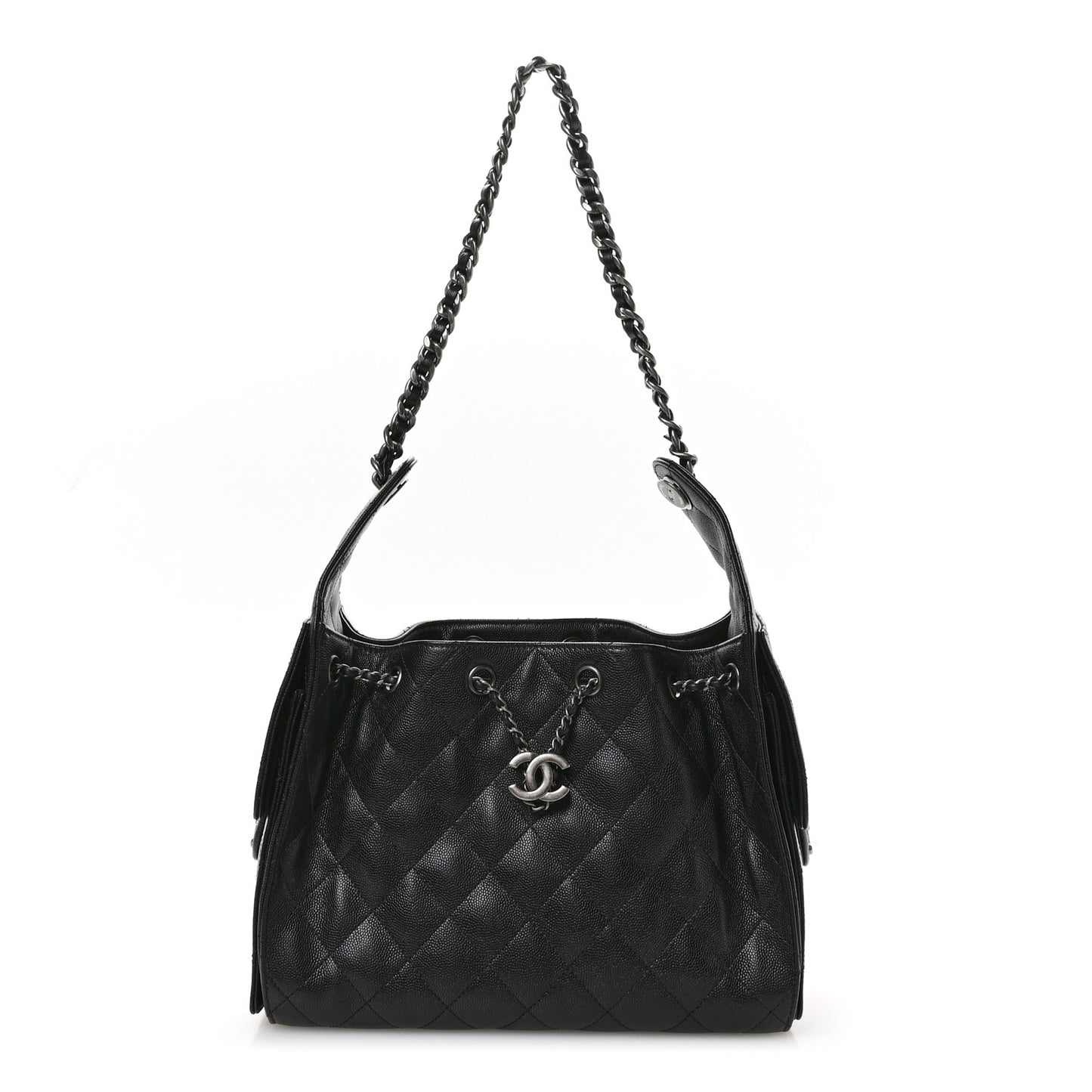 Caviar Quilted Small Chanel 25 Handbag Black