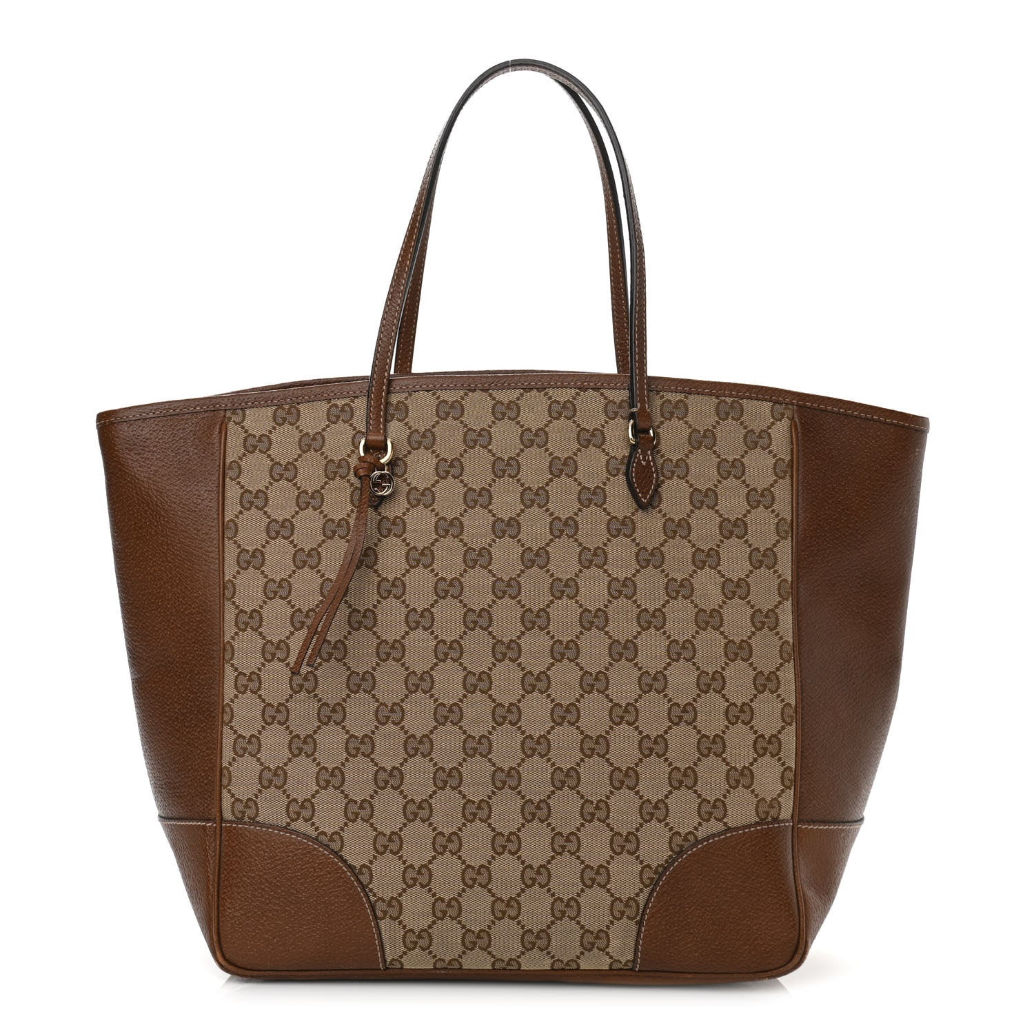 Gucci Monogram Medium Bree Zippered Tote Beige Tabacco 1 of 13