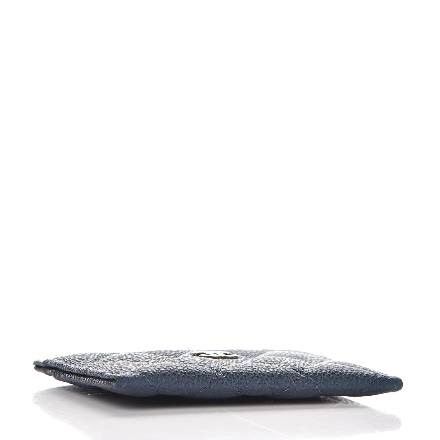 Chanel Iridescent Caviar Quilted Card Holder Dark Blue 4 of 9