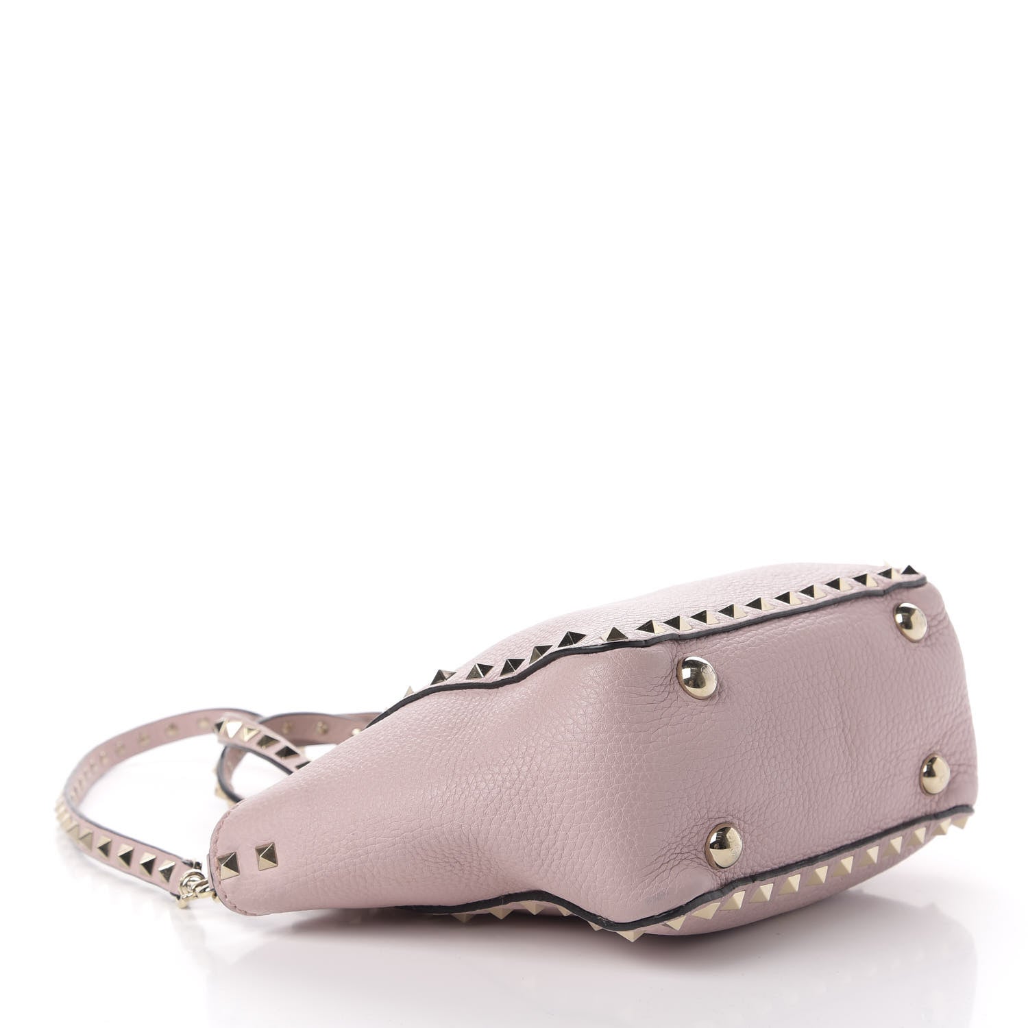 Valentino Garavani Pebbled Calfskin Mini Rockstud Tote Cipria 5 of 11