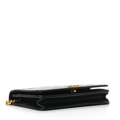 Chanel Caviar Quilted Boy Wallet On Chain WOC Black 3 of 11