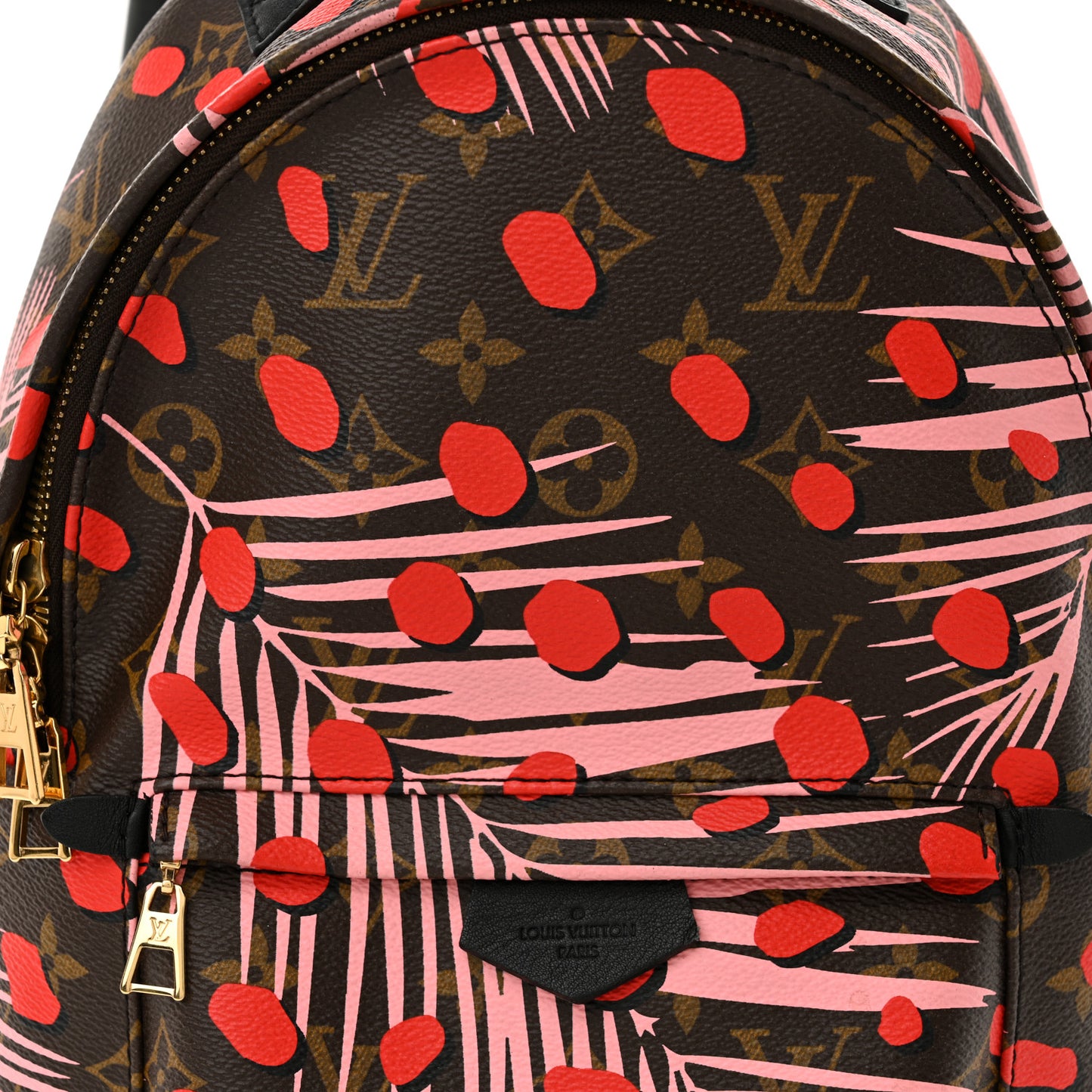 Monogram Jungle Dots Palm Springs Backpack PM Sugar Pink Poppy