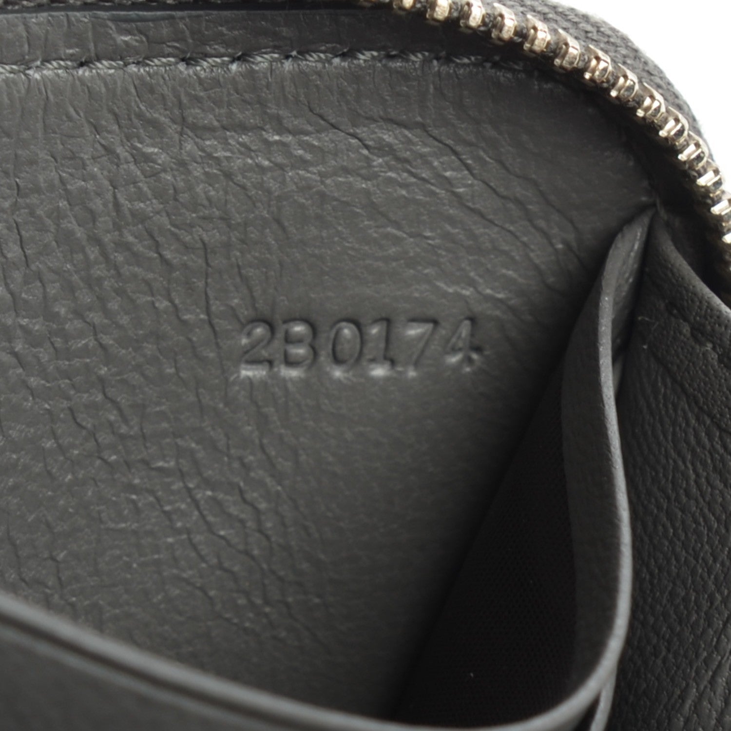Givenchy Lambskin Shark Lock Zip Around Compact Wallet Grey 7 of 7