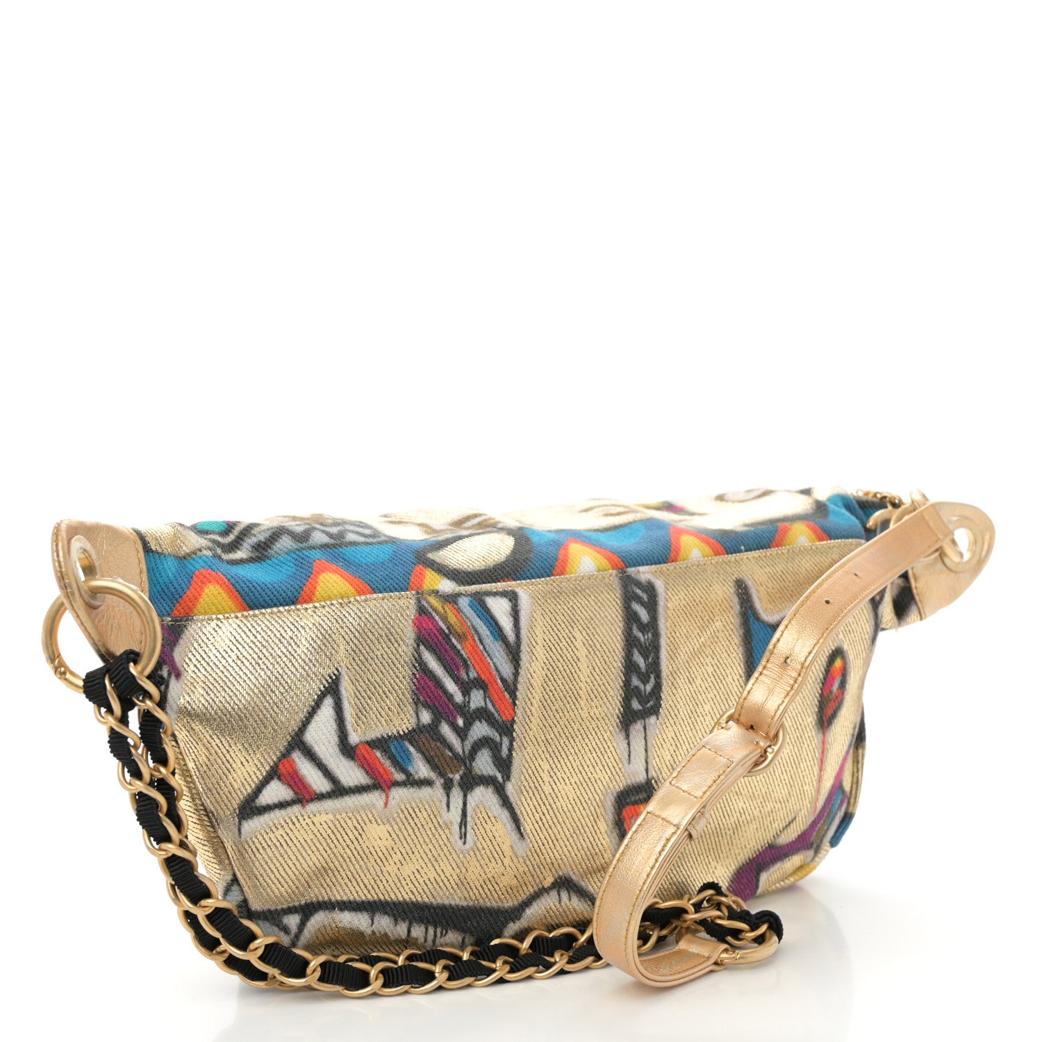Chanel Graffiti Printed Canvas Street Spirit Waist Belt Bag Multicolor 3 of 10
