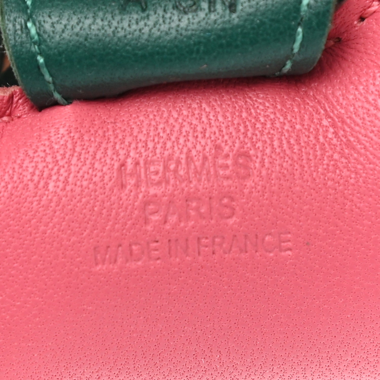 Hermes Milo Lambskin Grigri Rodeo Horse Bag Charm PM Rose Azalee Malachite Lime 4 of 4
