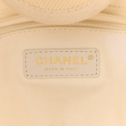 Chanel Canvas Pearl Medium Deauville Tote Ecru Beige 6 of 10