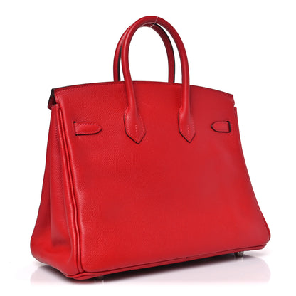 Hermes Epsom BIRKIN 25 Rouge Casaque 3 of 11