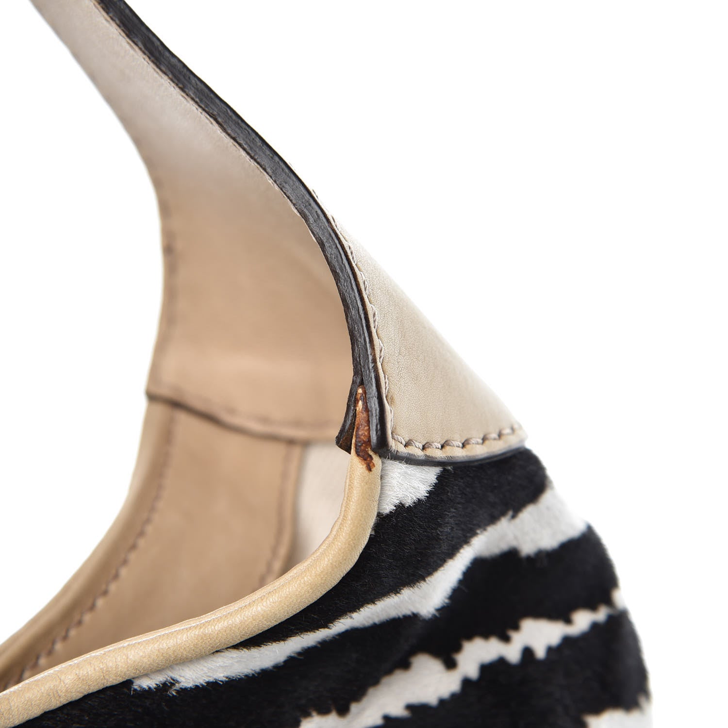 Gucci Pony Hair Zebra Print Medium Jackie Shoulder Bag 10 of 12