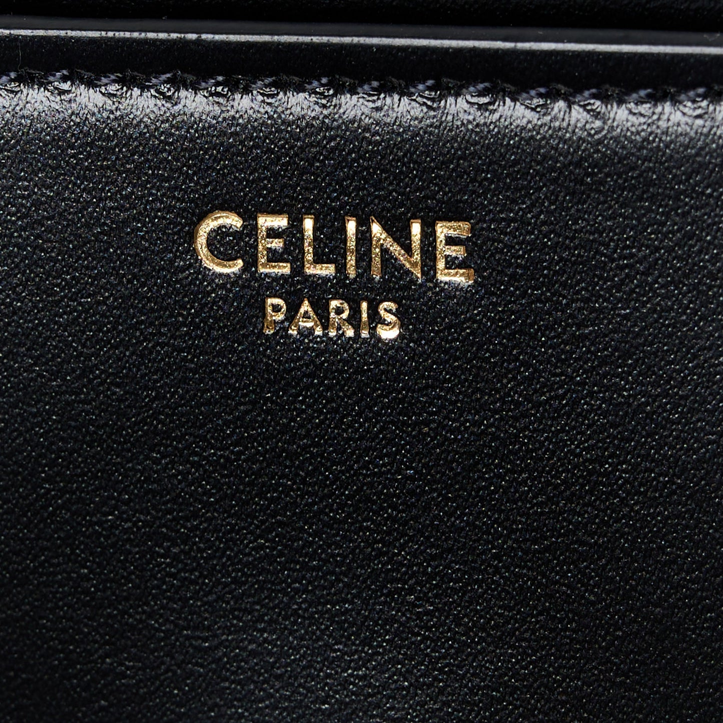 Satinated Calfskin Mini 16 Top Handle Bag Black