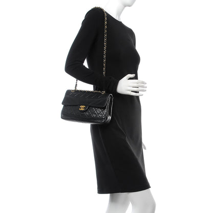 Chanel Lambskin Quilted Small Single Flap Black 2 of 14