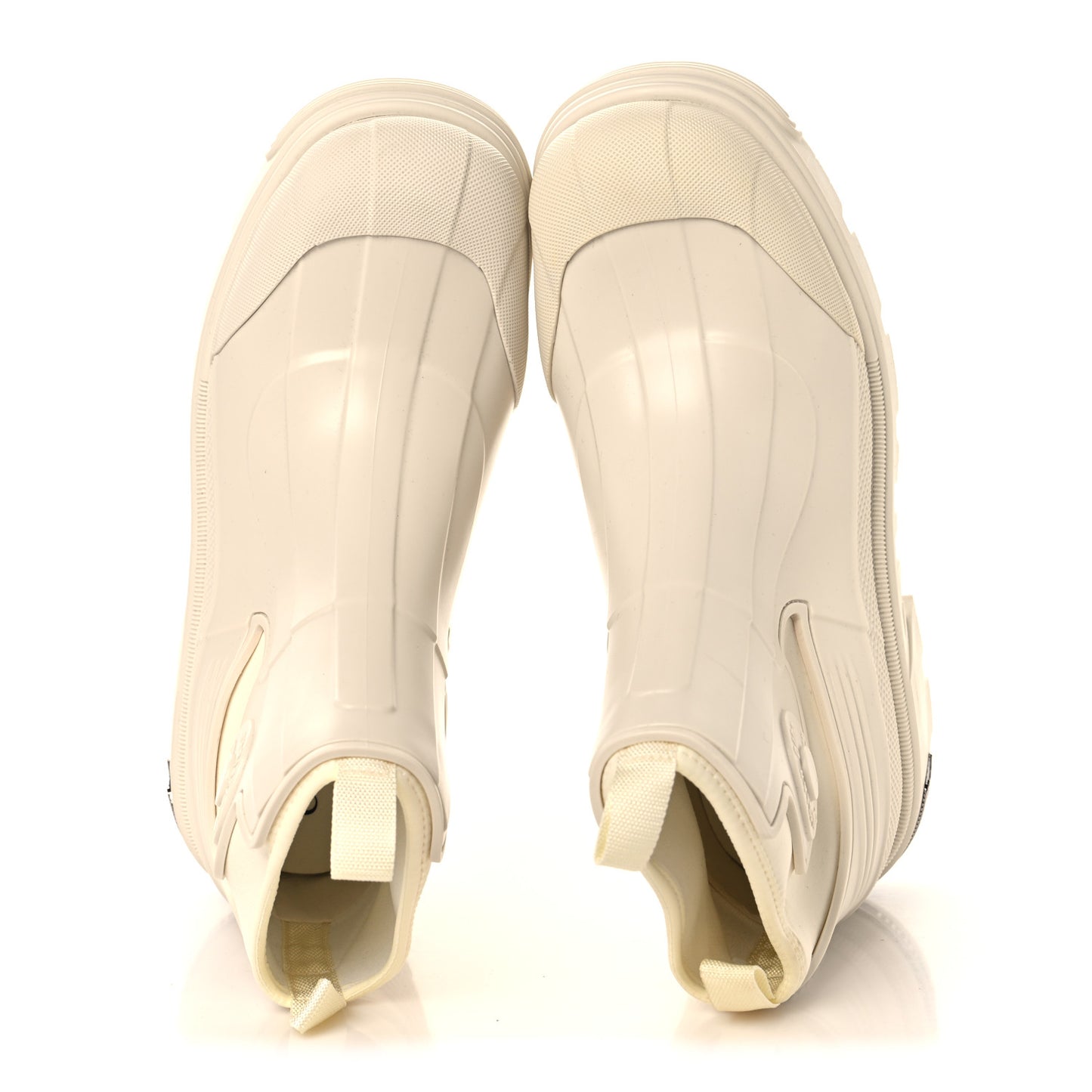 Neoprene Rubber Dior Genesis 30mm Ankle Boots 38 Off White