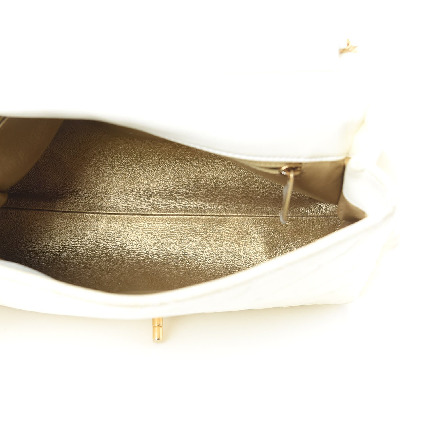 Chanel Lambskin Quilted Large Side-Packs White 7 of 28