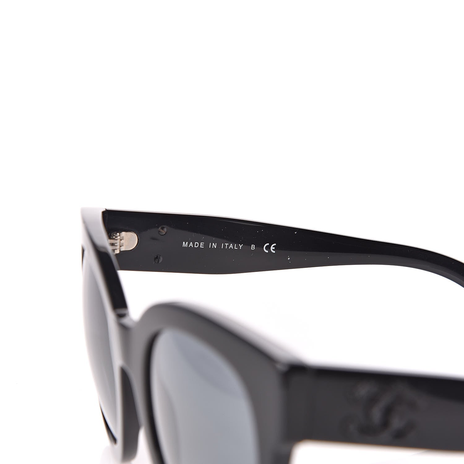 Chanel Acetate Butterfly Signature CC Sunglasses 5358 Black 6 of 7