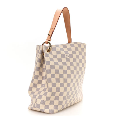 Louis Vuitton Damier Azur Graceful PM Rose Ballerine 2 of 8