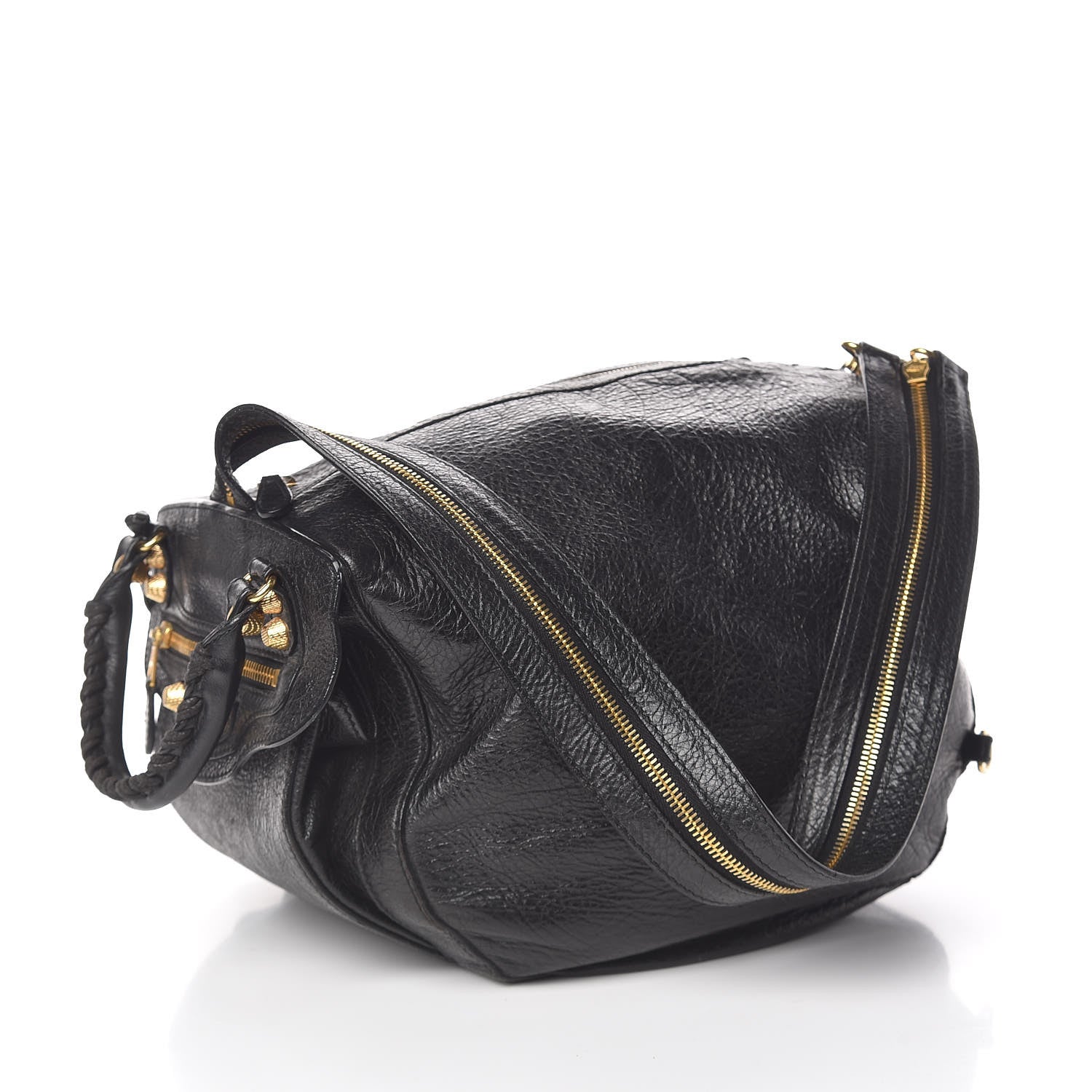 Balenciaga Agneau Giant 12 Gold Hardware Traveler Convertible Backpack Black 6 of 22