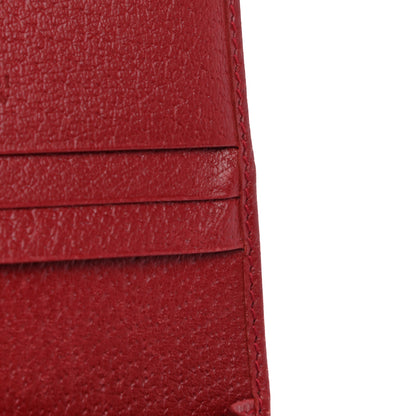 Gucci GG Supreme Monogram Tian Card Case Beige Multicolor Red 9 of 9