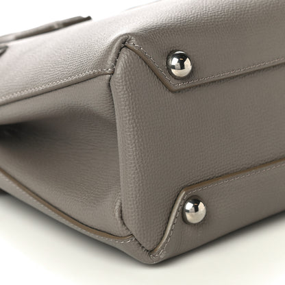 Burberry Derby Calfskin House Check Small Banner Tote Pale Taupe 9 of 10
