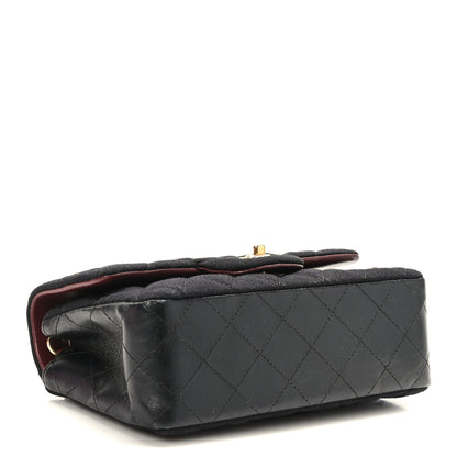 Chanel Felt Quilted Paris-Hamburg Charms Mini Rectangular Flap Dark Navy 4 of 9