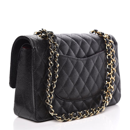 Chanel Caviar Quilted Medium Double Flap Black 3 of 11