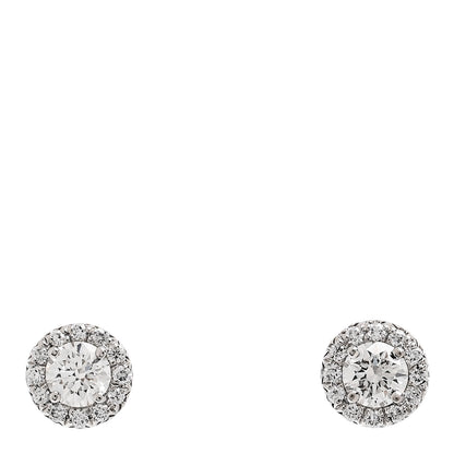 Tiffany Platinum Diamond .32ctw Soleste Earrings 1 of 5