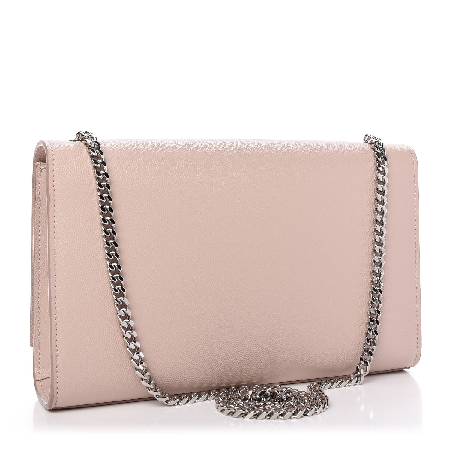 Saint Laurent Grain De Poudre Medium Classic Monogram Kate Satchel Marble Pink 3 of 8
