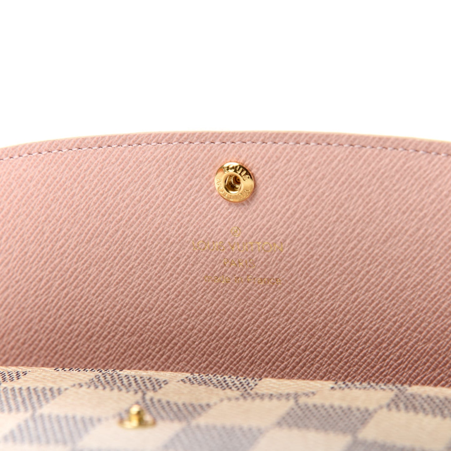 Damier Azur Emilie Wallet Rose Ballerine