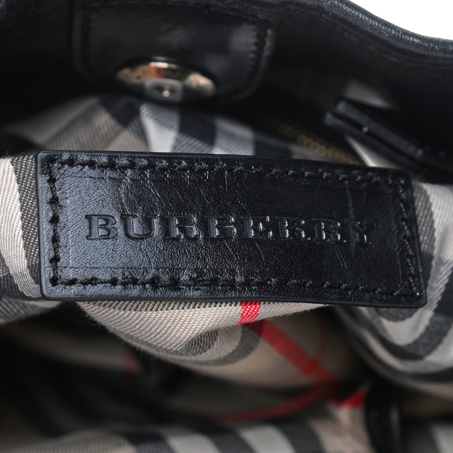Burberry Grainy Calfskin Willenmore Hobo Black 8 of 9