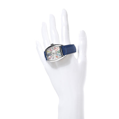 Franck Muller Stainless Steel Alligator 29mm Cintree Curvex Color Dreams Quartz Watch 7502QZ 2 of 9