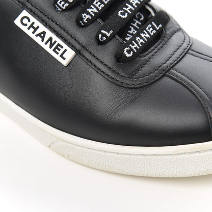 Chanel Calfskin CC Womens Sneakers 35 Black 8 of 16