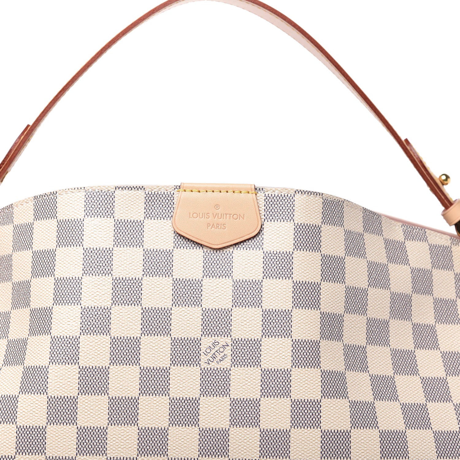 Louis Vuitton Damier Azur Graceful MM Rose Ballerine 11 of 13