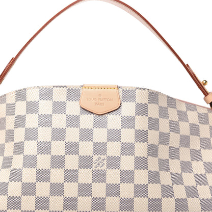 Louis Vuitton Damier Azur Graceful MM Rose Ballerine 11 of 13