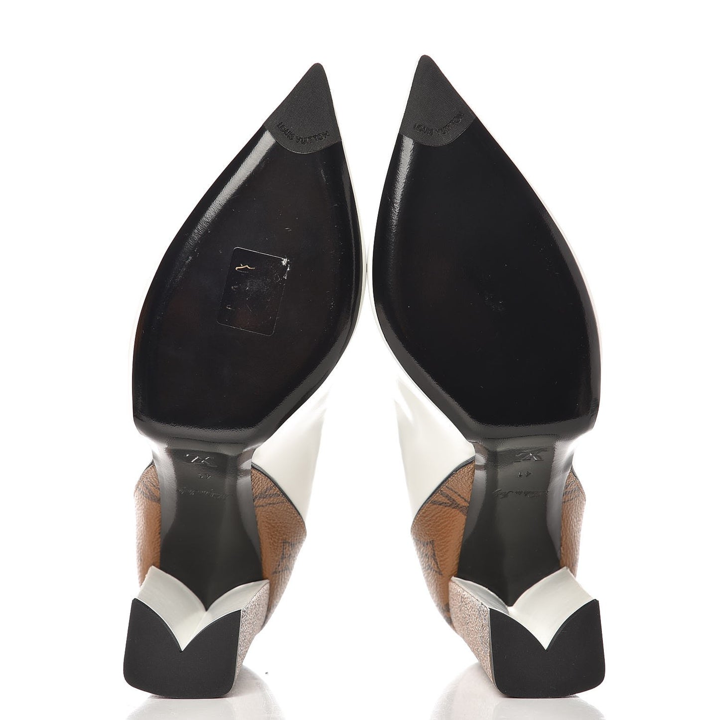Calfskin Reverse Monogram Rodeo Queen Pumps 41 White